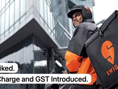 অনলাইন খাবারের দাম বেড়েছে। আজ থেকে Swiggy-এ চার্জ + GST ​​বাড়ানো হয়েছে। সাধারণ মানুষ সম্পূর্ণ ক্ষতিগ্রস্ত।