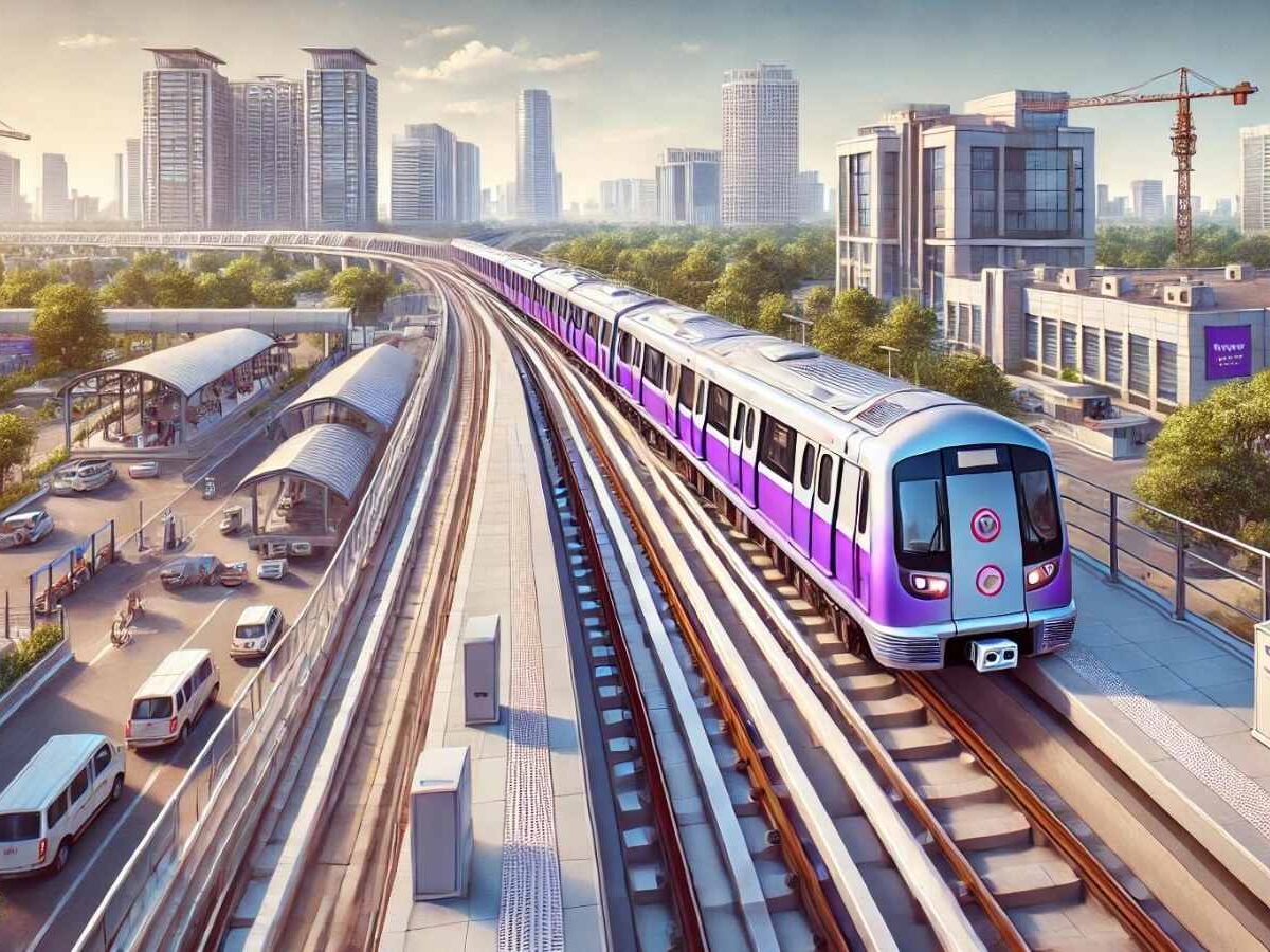 Delhi New Metro line With 21 Stations and 26.46 KM Length Approved. More than 100 Area Will be Connected Now.