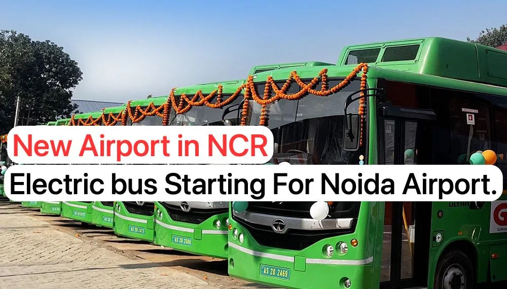 New Ncr Airport Electric Bus Service To Begin By 15 November For Noida Airport Connectivity