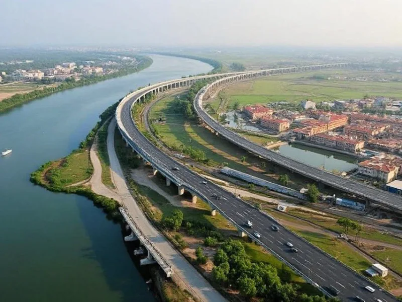 Ganga Expressway 1 India Longest Expressway Coming In Uttar Pradesh. Cars Will Be Monitored By Sensors In Route.