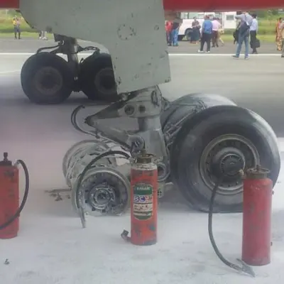 Another Big Airindia Accident. Landing Time 3 Tyre Burst. Main Runway Shutdown.