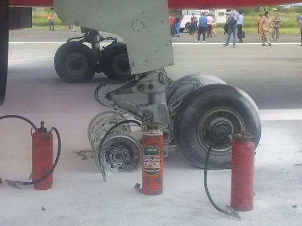 Another Big Airindia Accident. Landing Time 3 Tyre Burst. Main Runway Shutdown.